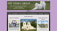Desktop Screenshot of anakysamoyeds.com