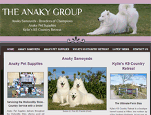 Tablet Screenshot of anakysamoyeds.com